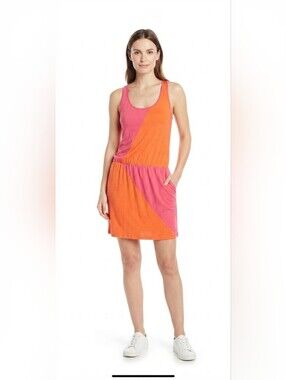 Copper Key Pink and Orange Sleeveless Dress Size Med  NWT